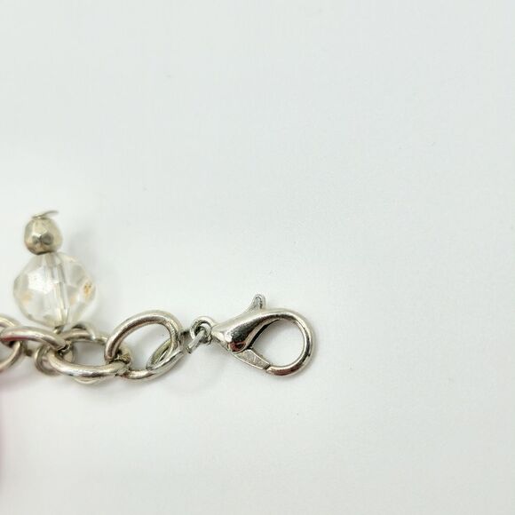 Paparazzi completely innocent pink silver charm bracelet - Picture 5 of 6